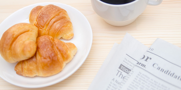 パンとコーヒーと新聞